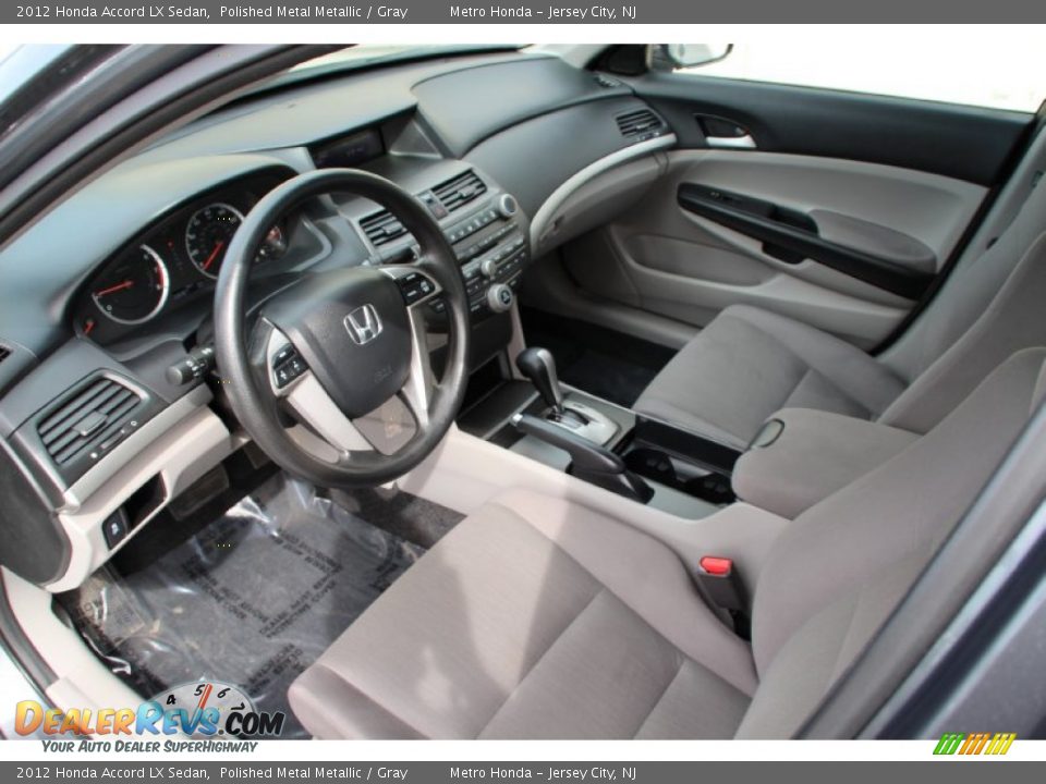 2012 Honda Accord LX Sedan Polished Metal Metallic / Gray Photo #11