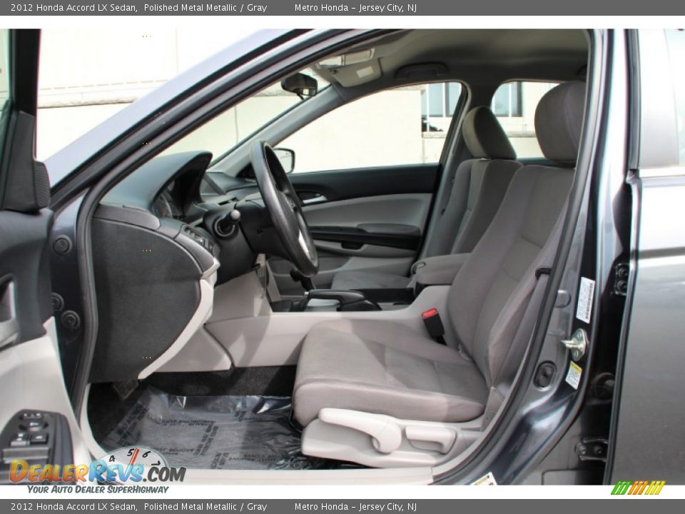 2012 Honda Accord LX Sedan Polished Metal Metallic / Gray Photo #12