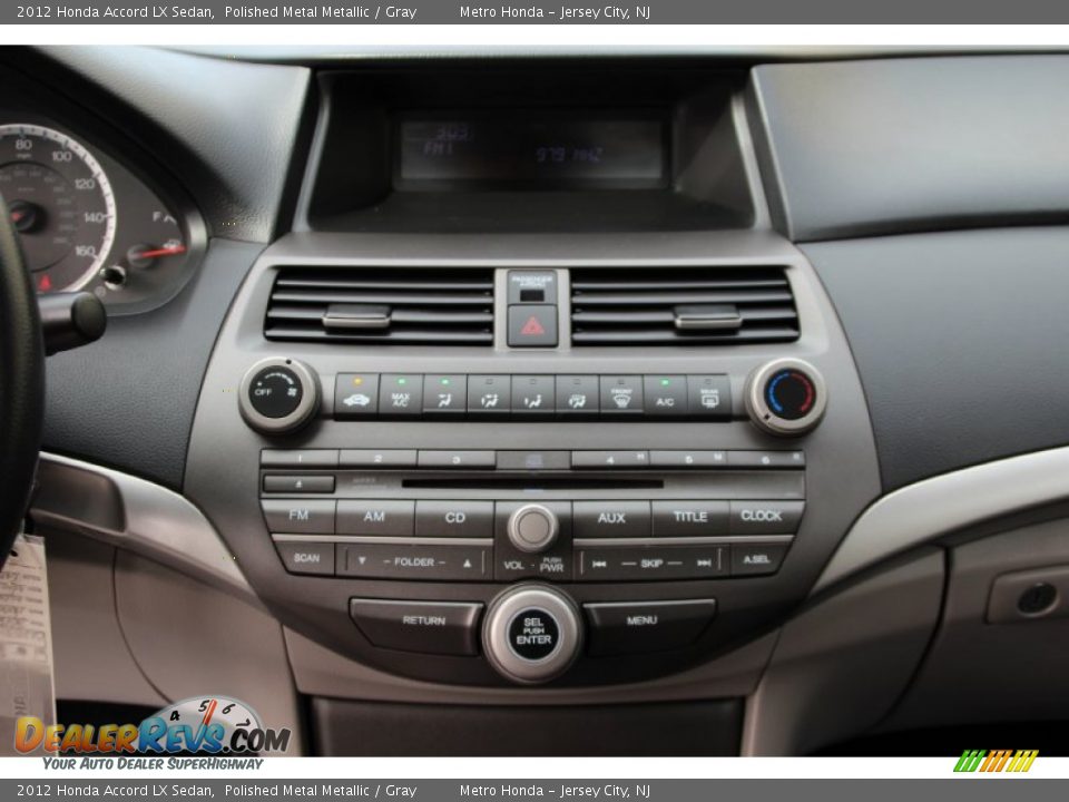 2012 Honda Accord LX Sedan Polished Metal Metallic / Gray Photo #14