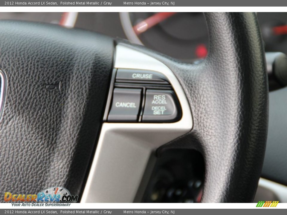 2012 Honda Accord LX Sedan Polished Metal Metallic / Gray Photo #18