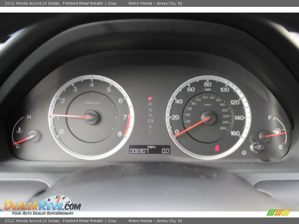 2012 Honda Accord LX Sedan Polished Metal Metallic / Gray Photo #19