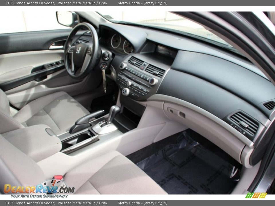 2012 Honda Accord LX Sedan Polished Metal Metallic / Gray Photo #25