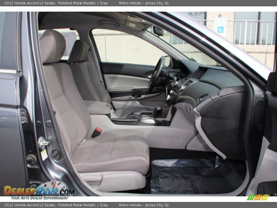 2012 Honda Accord LX Sedan Polished Metal Metallic / Gray Photo #26