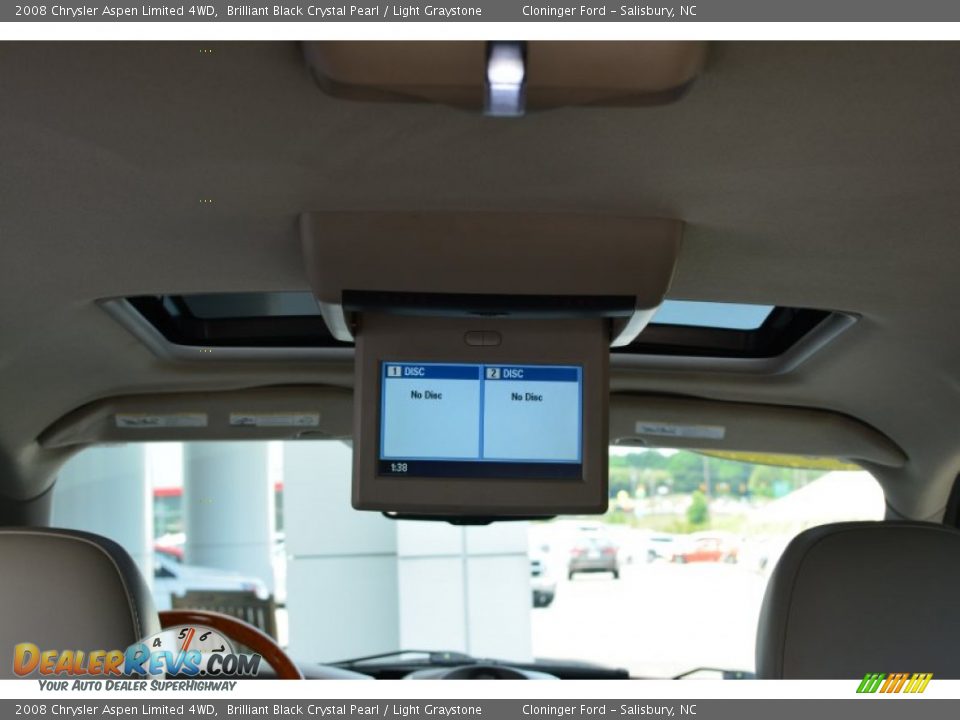 2008 Chrysler Aspen Limited 4WD Brilliant Black Crystal Pearl / Light Graystone Photo #15
