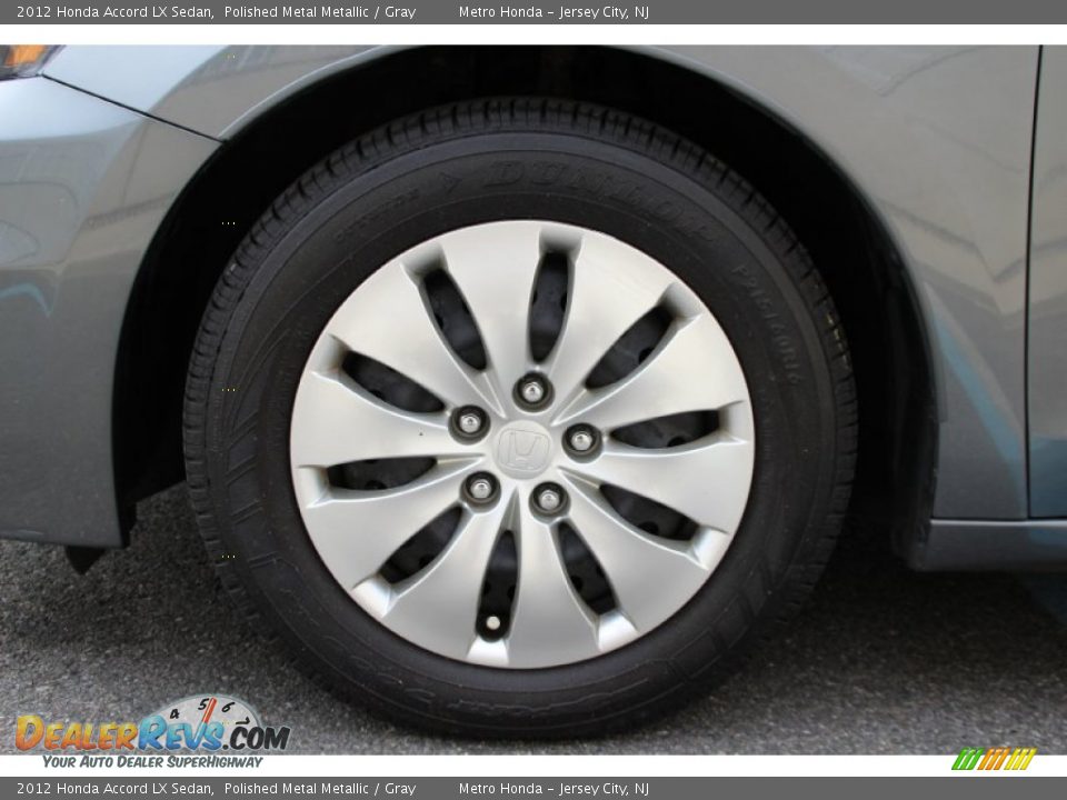 2012 Honda Accord LX Sedan Polished Metal Metallic / Gray Photo #29