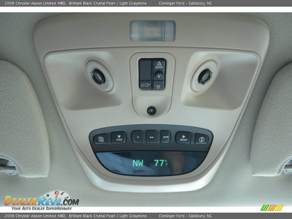 2008 Chrysler Aspen Limited 4WD Brilliant Black Crystal Pearl / Light Graystone Photo #27