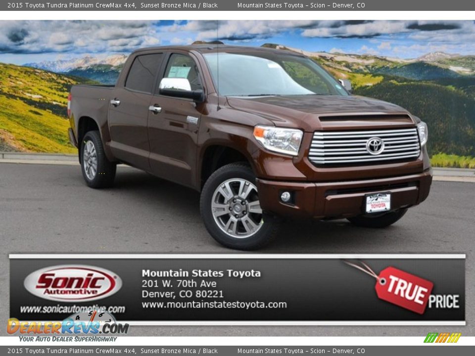 2015 Toyota Tundra Platinum CrewMax 4x4 Sunset Bronze Mica / Black Photo #1