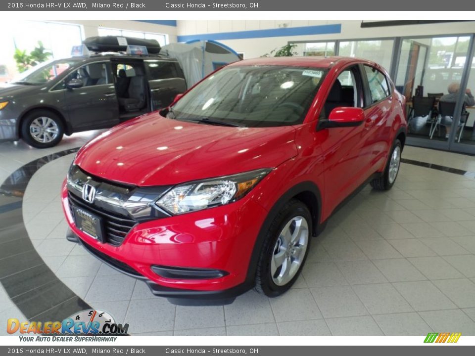 2016 Honda HR-V LX AWD Milano Red / Black Photo #2