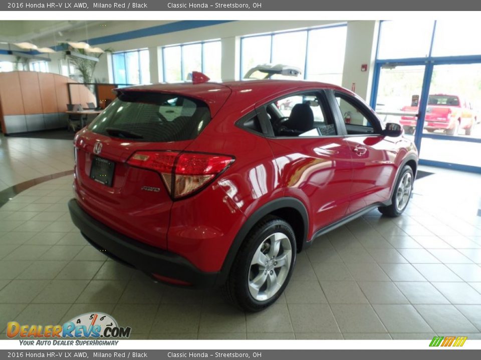 2016 Honda HR-V LX AWD Milano Red / Black Photo #6
