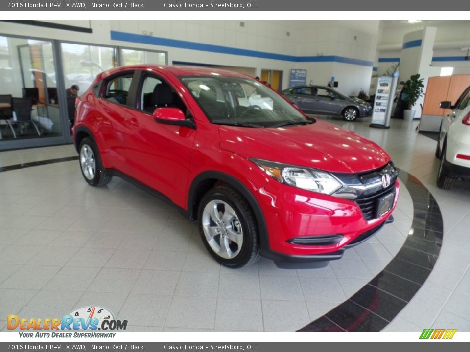 2016 Honda HR-V LX AWD Milano Red / Black Photo #8