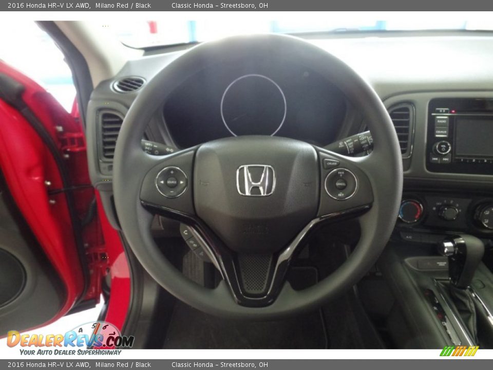 2016 Honda HR-V LX AWD Milano Red / Black Photo #35