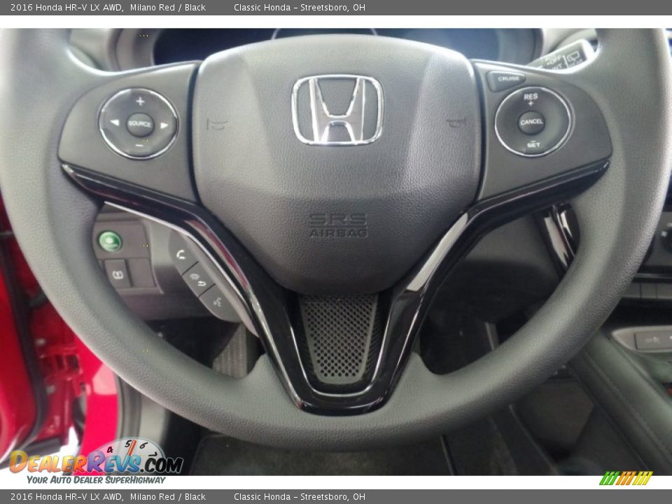 2016 Honda HR-V LX AWD Milano Red / Black Photo #36
