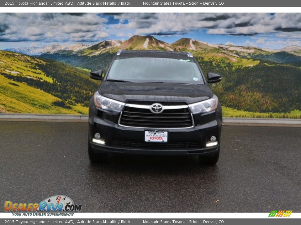 2015 Toyota Highlander Limited AWD Attitude Black Metallic / Black Photo #2
