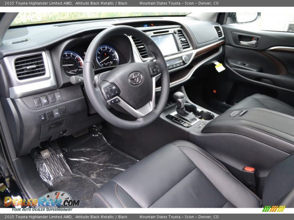 2015 Toyota Highlander Limited AWD Attitude Black Metallic / Black Photo #5