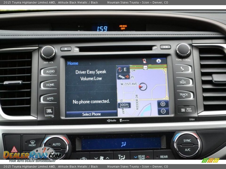 2015 Toyota Highlander Limited AWD Attitude Black Metallic / Black Photo #6