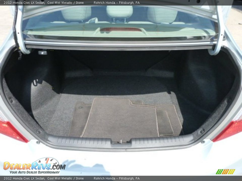 2012 Honda Civic LX Sedan Cool Mist Metallic / Stone Photo #19