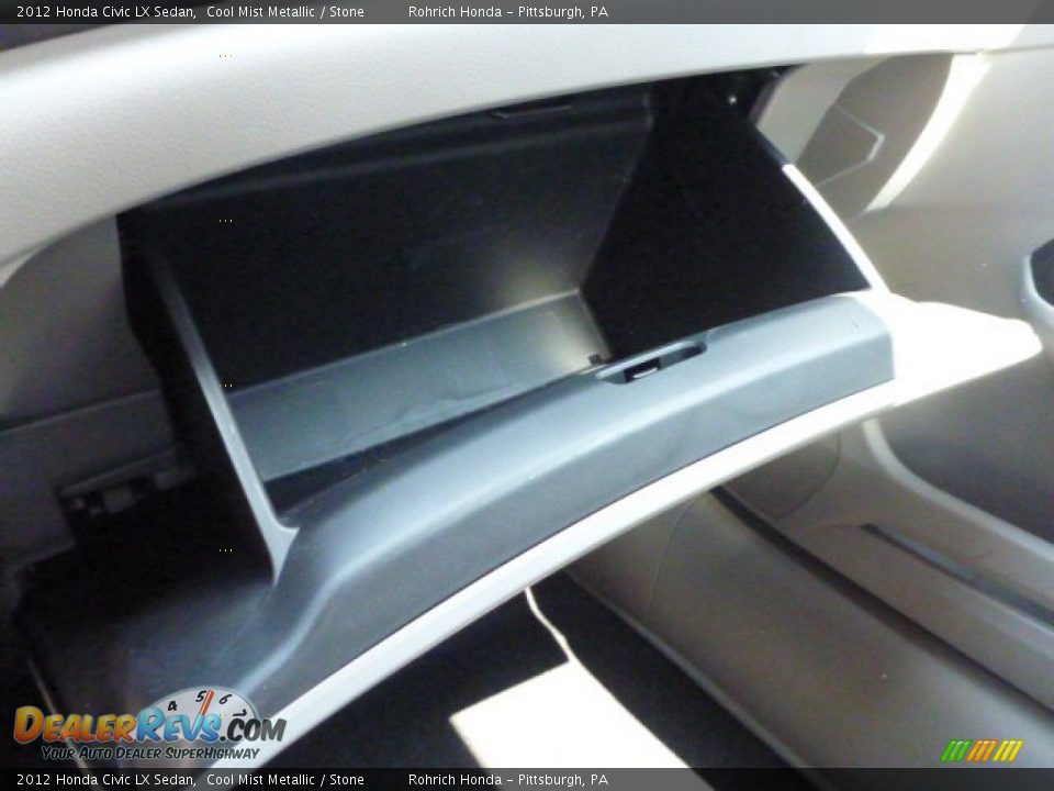 2012 Honda Civic LX Sedan Cool Mist Metallic / Stone Photo #23