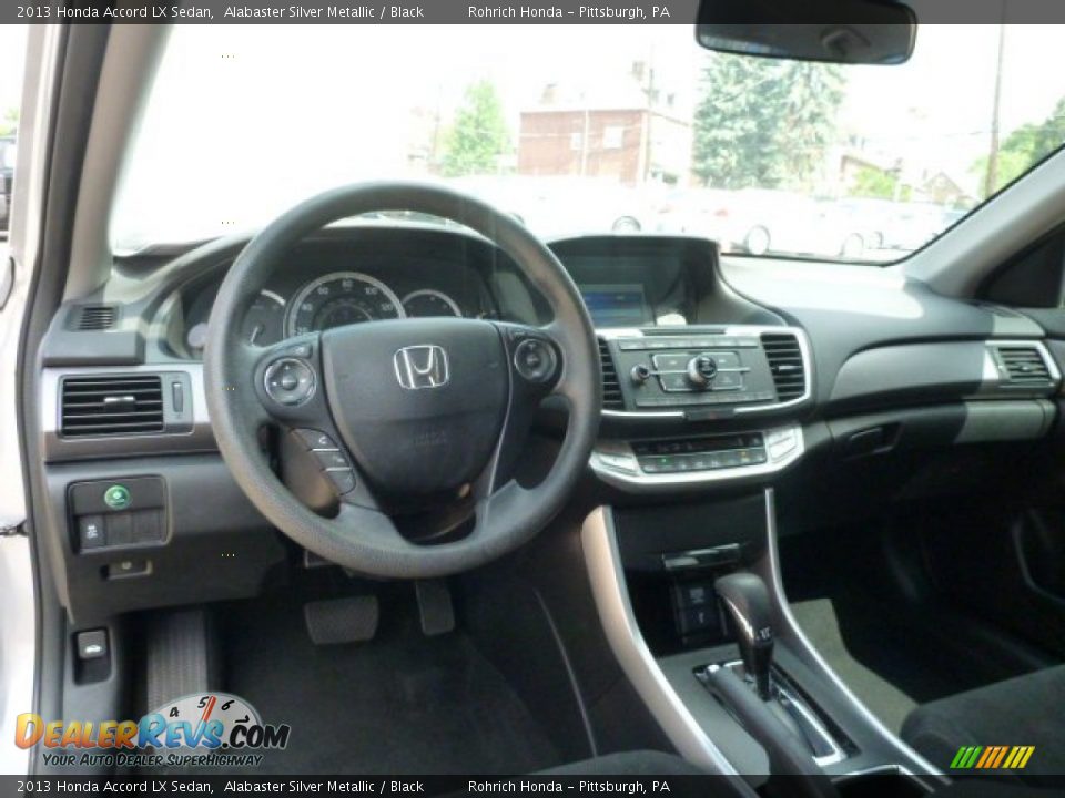 2013 Honda Accord LX Sedan Alabaster Silver Metallic / Black Photo #6