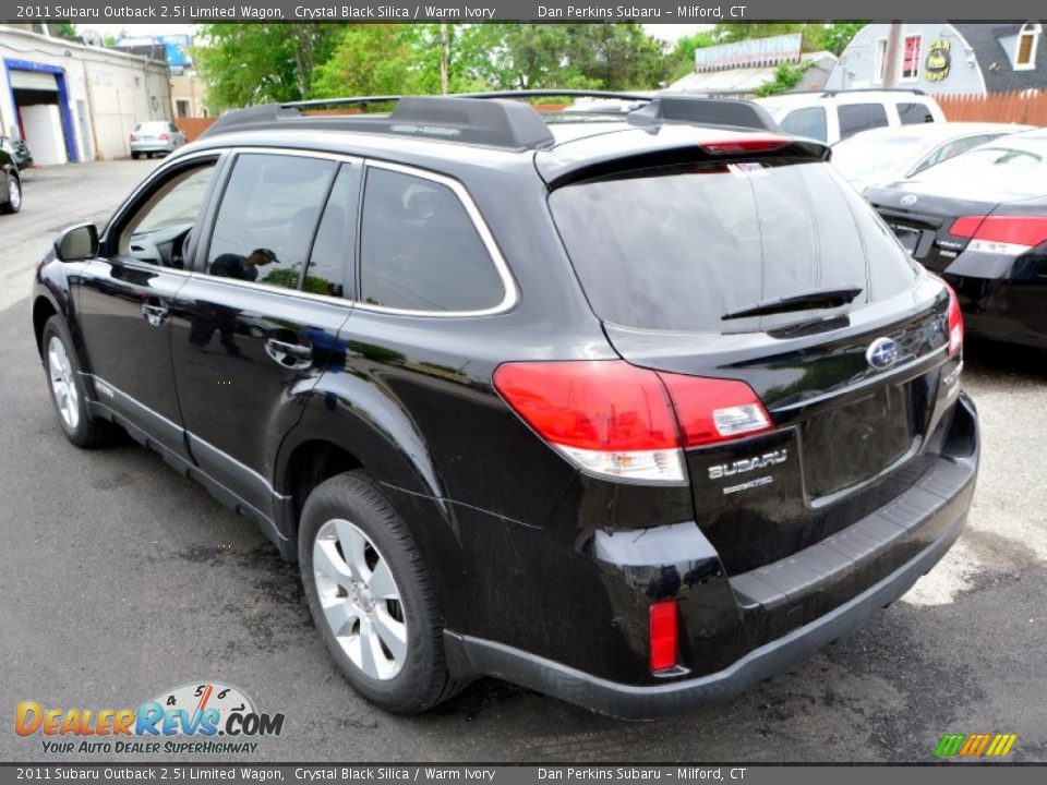 2011 Subaru Outback 2.5i Limited Wagon Crystal Black Silica / Warm Ivory Photo #10