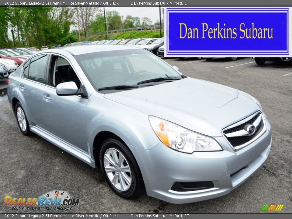 2012 Subaru Legacy 2.5i Premium Ice Silver Metallic / Off Black Photo #1