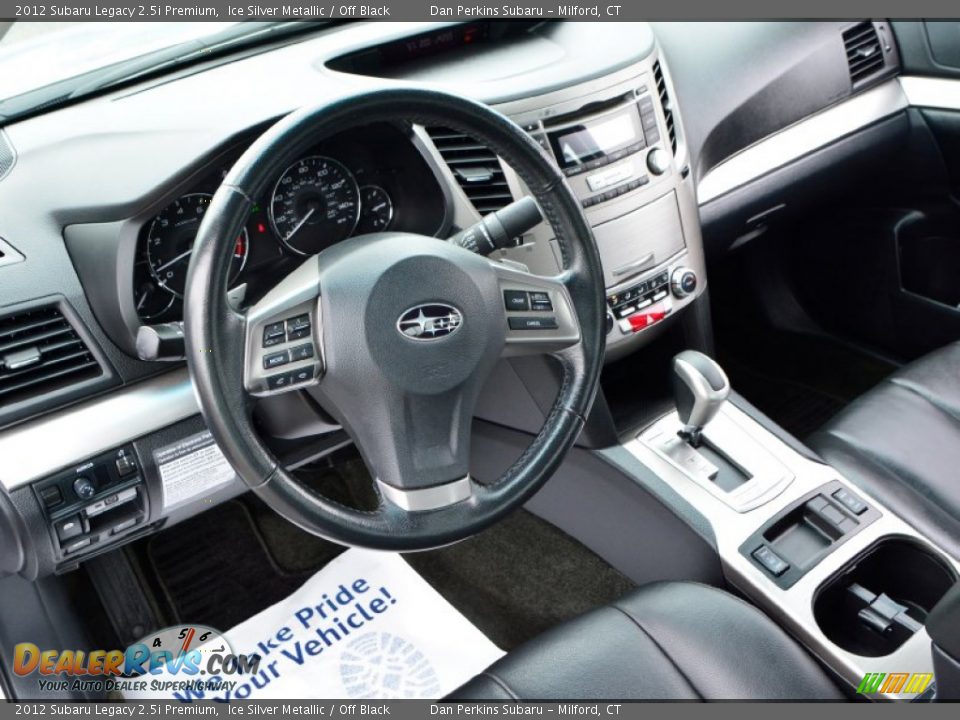 2012 Subaru Legacy 2.5i Premium Ice Silver Metallic / Off Black Photo #5