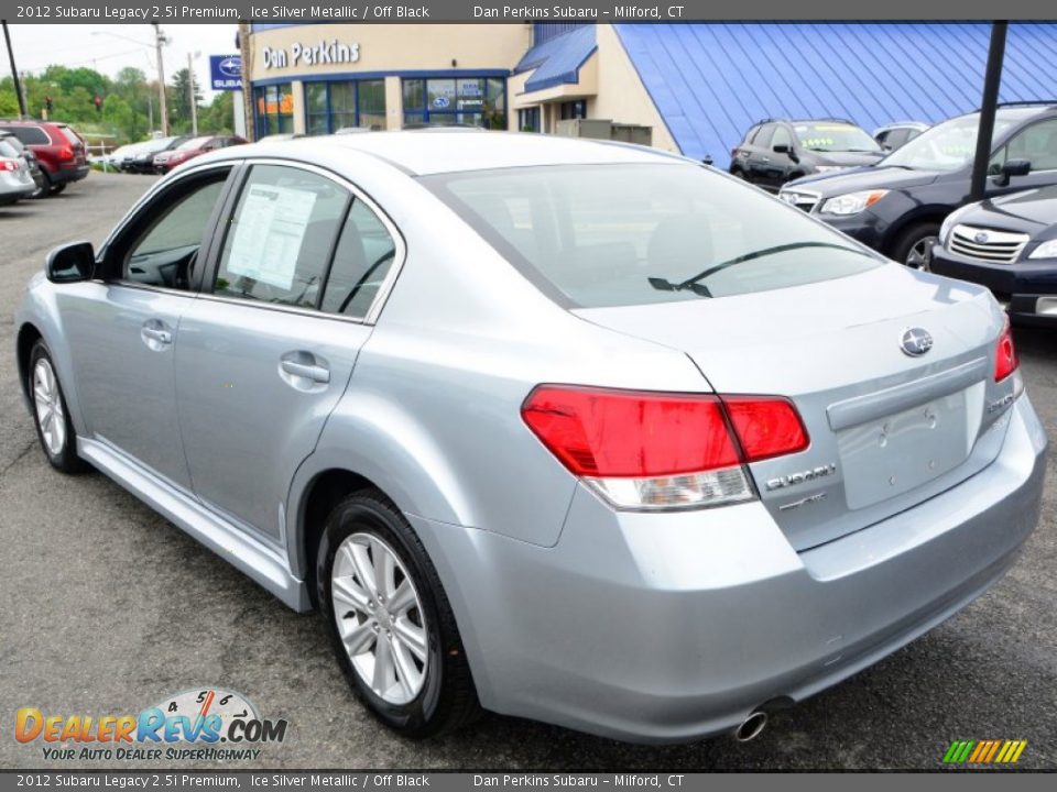 2012 Subaru Legacy 2.5i Premium Ice Silver Metallic / Off Black Photo #8