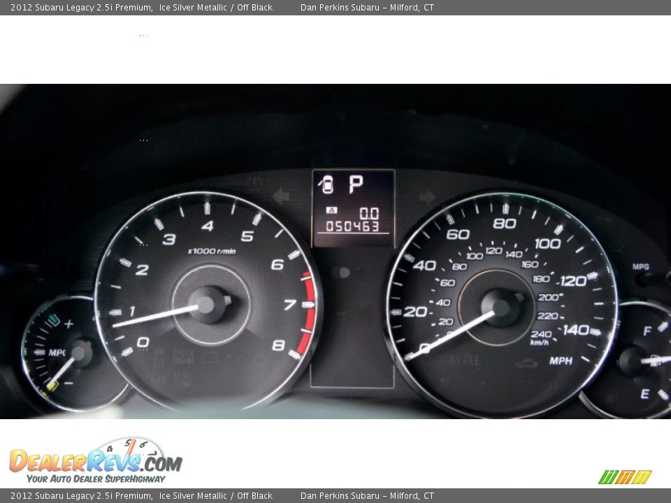 2012 Subaru Legacy 2.5i Premium Ice Silver Metallic / Off Black Photo #15