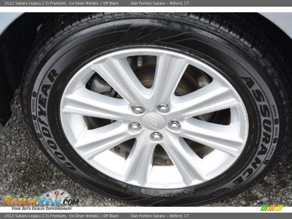 2012 Subaru Legacy 2.5i Premium Ice Silver Metallic / Off Black Photo #21