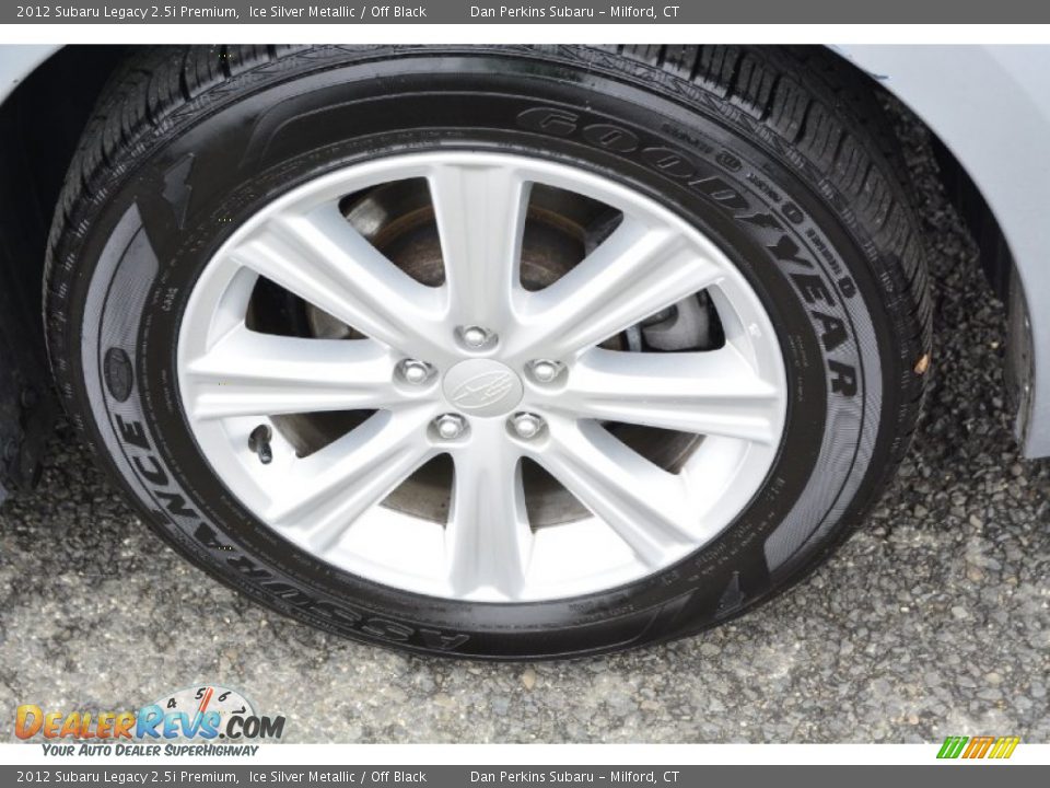 2012 Subaru Legacy 2.5i Premium Ice Silver Metallic / Off Black Photo #22