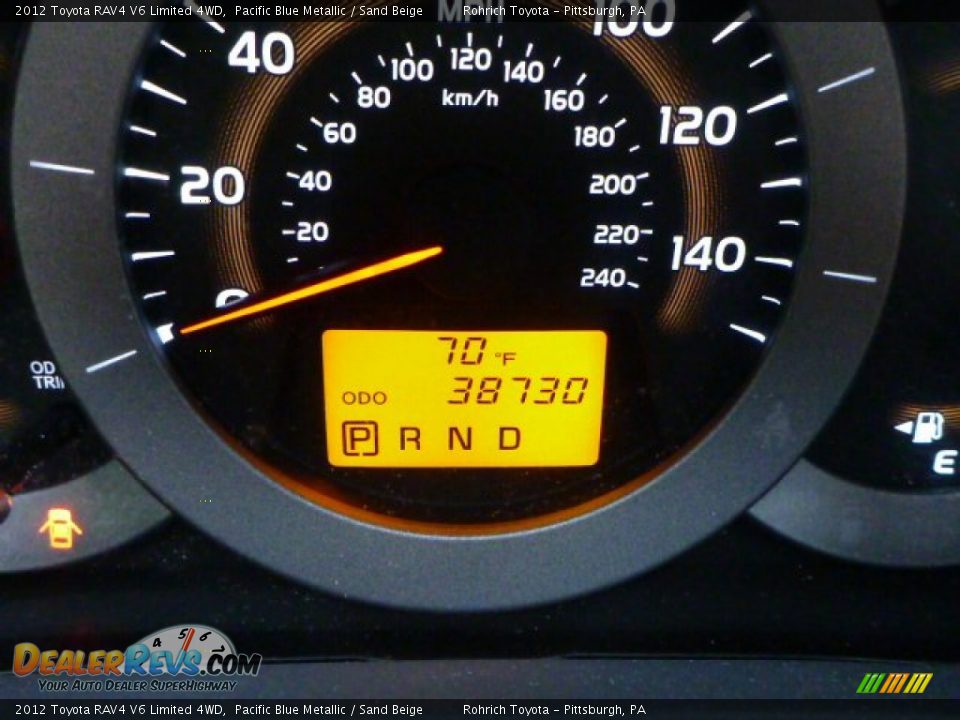 2012 Toyota RAV4 V6 Limited 4WD Pacific Blue Metallic / Sand Beige Photo #5