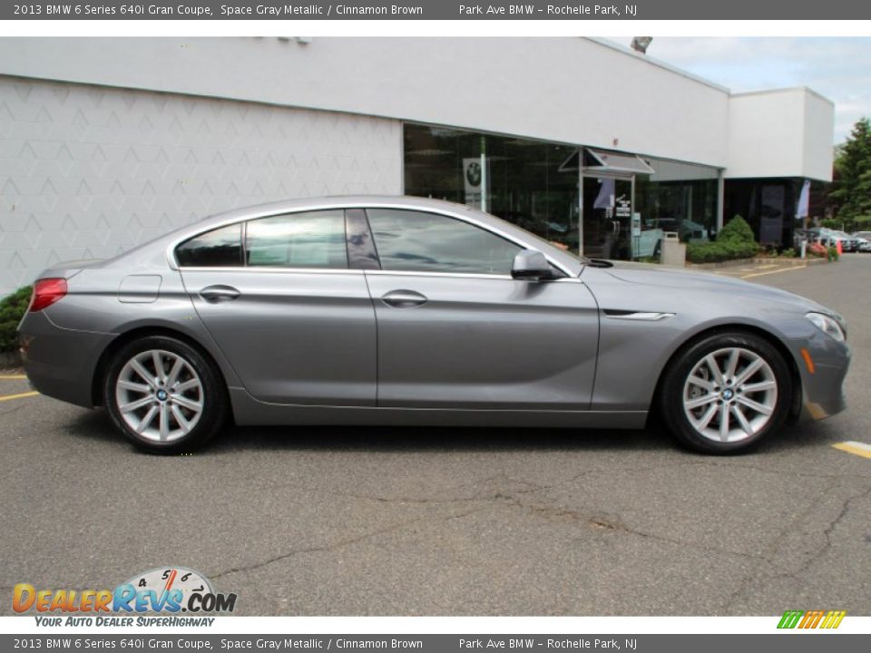 2013 BMW 6 Series 640i Gran Coupe Space Gray Metallic / Cinnamon Brown Photo #2