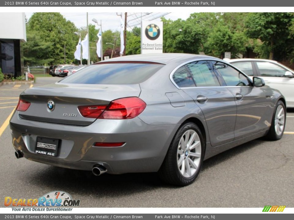 2013 BMW 6 Series 640i Gran Coupe Space Gray Metallic / Cinnamon Brown Photo #3