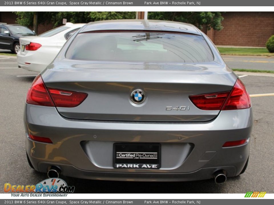 2013 BMW 6 Series 640i Gran Coupe Space Gray Metallic / Cinnamon Brown Photo #4