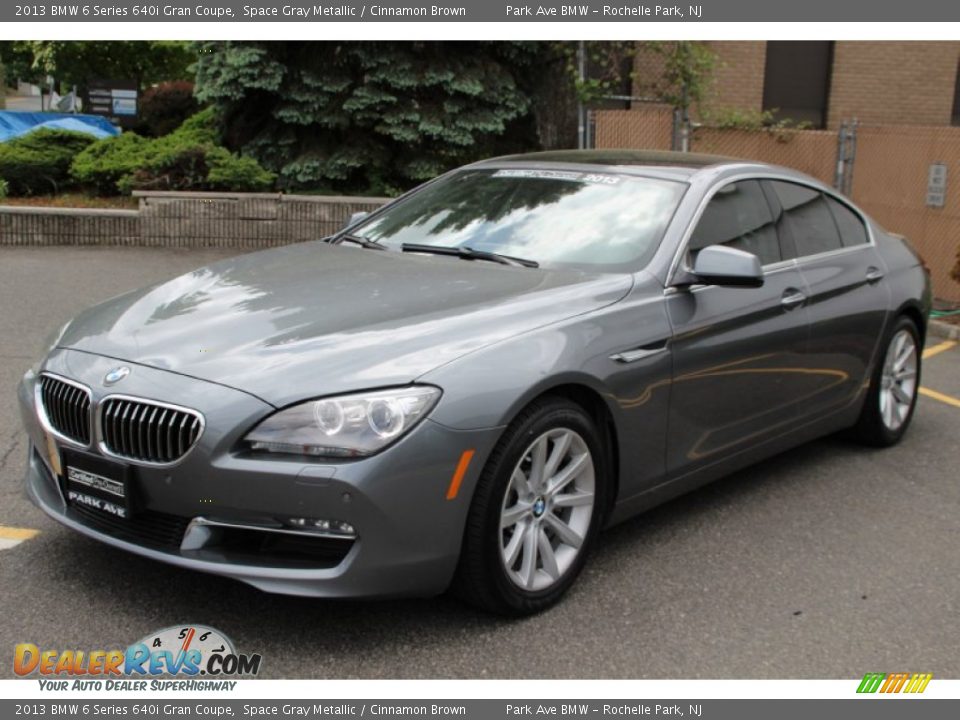 2013 BMW 6 Series 640i Gran Coupe Space Gray Metallic / Cinnamon Brown Photo #6