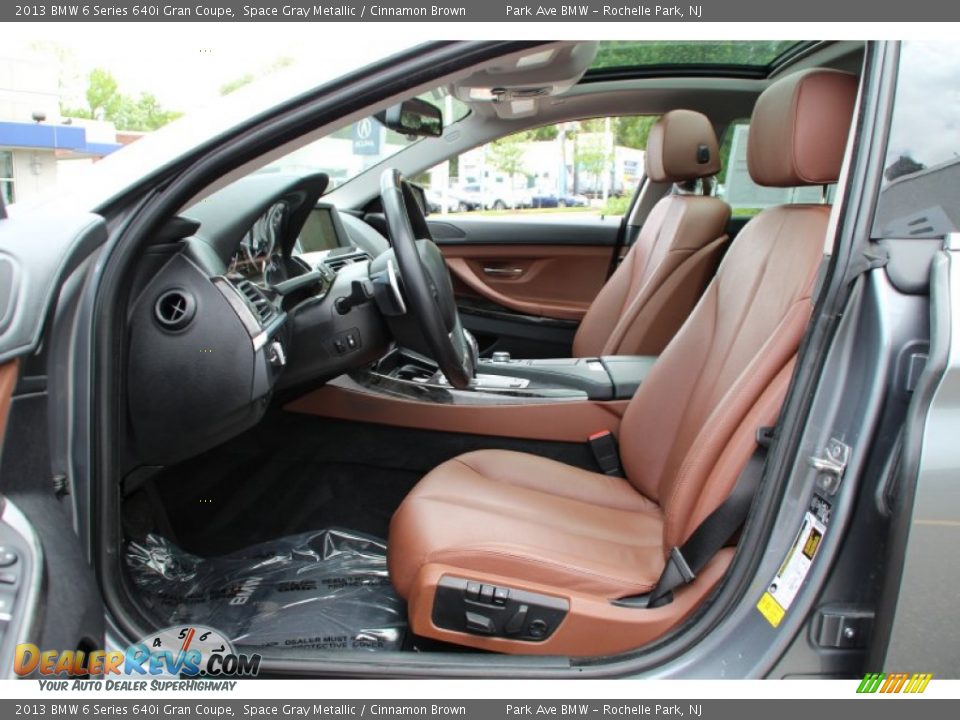 2013 BMW 6 Series 640i Gran Coupe Space Gray Metallic / Cinnamon Brown Photo #11