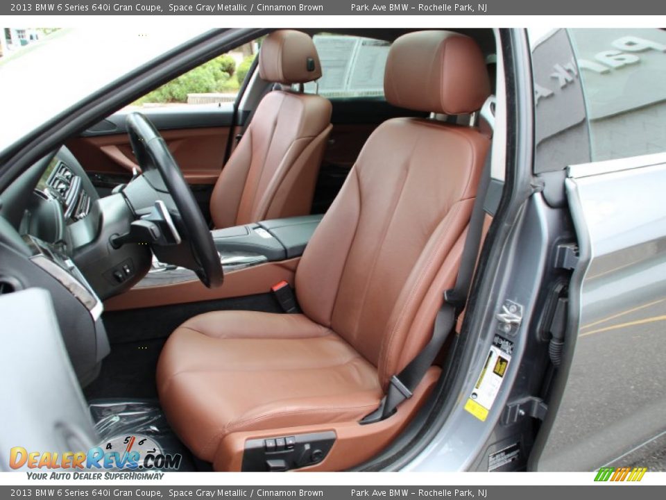 2013 BMW 6 Series 640i Gran Coupe Space Gray Metallic / Cinnamon Brown Photo #13