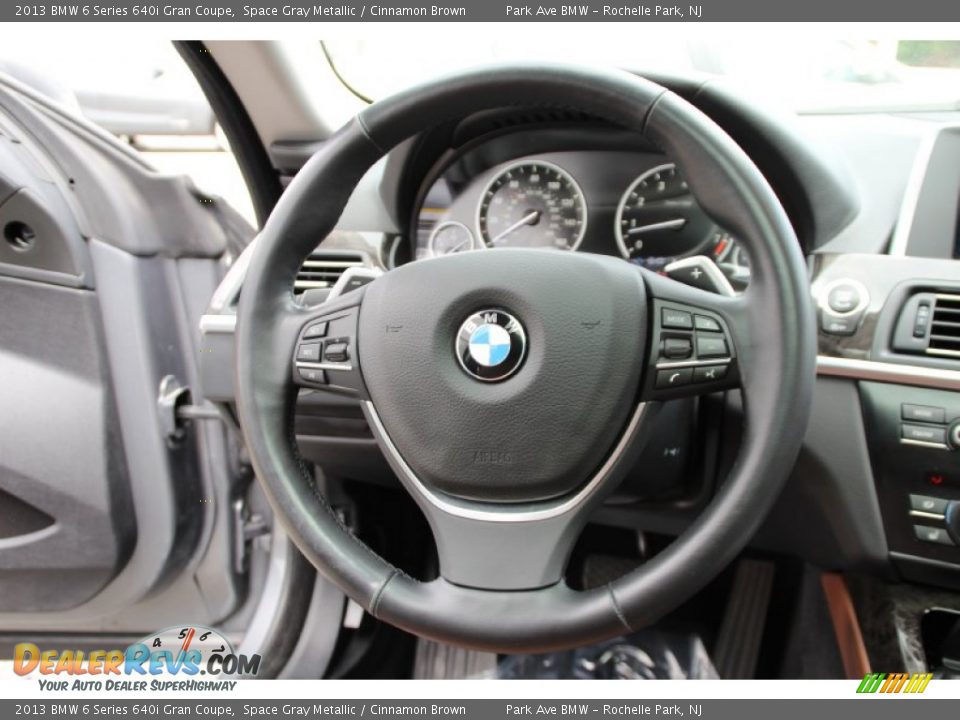 2013 BMW 6 Series 640i Gran Coupe Steering Wheel Photo #18