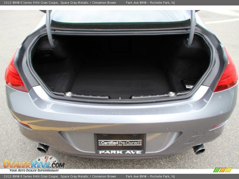 2013 BMW 6 Series 640i Gran Coupe Space Gray Metallic / Cinnamon Brown Photo #22