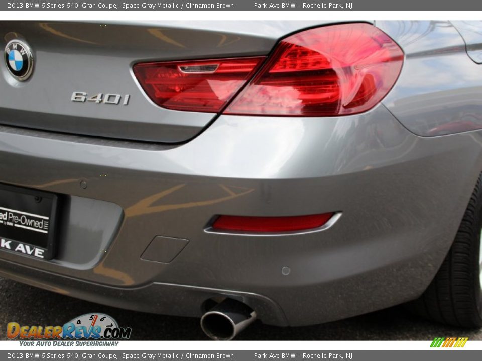 2013 BMW 6 Series 640i Gran Coupe Space Gray Metallic / Cinnamon Brown Photo #23