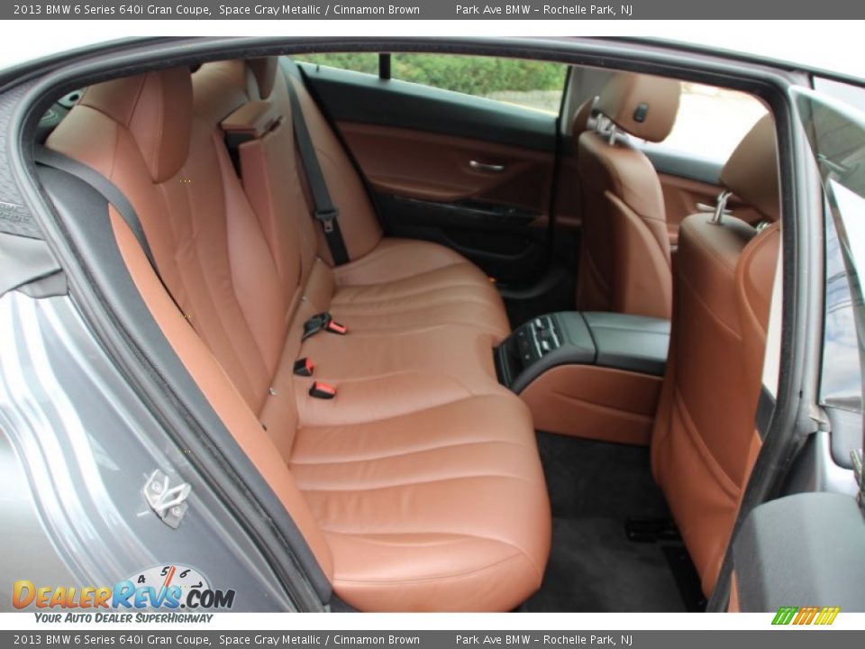 2013 BMW 6 Series 640i Gran Coupe Space Gray Metallic / Cinnamon Brown Photo #25