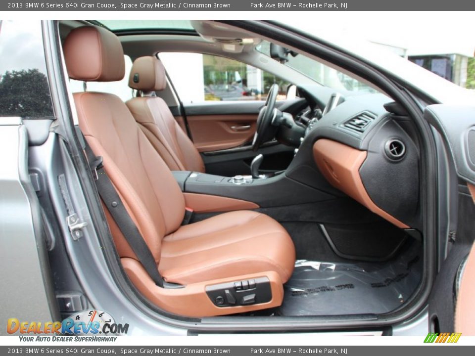 2013 BMW 6 Series 640i Gran Coupe Space Gray Metallic / Cinnamon Brown Photo #28