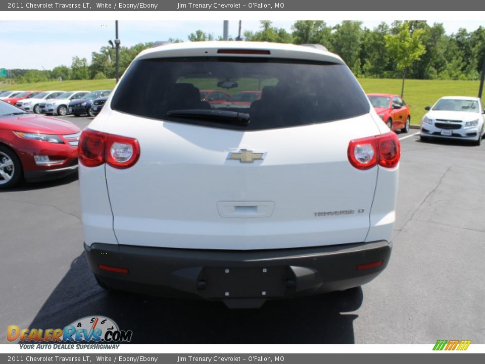 2011 Chevrolet Traverse LT White / Ebony/Ebony Photo #6