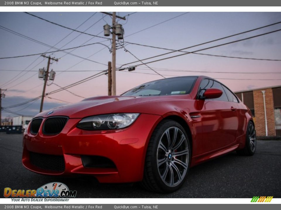 2008 BMW M3 Coupe Melbourne Red Metallic / Fox Red Photo #1