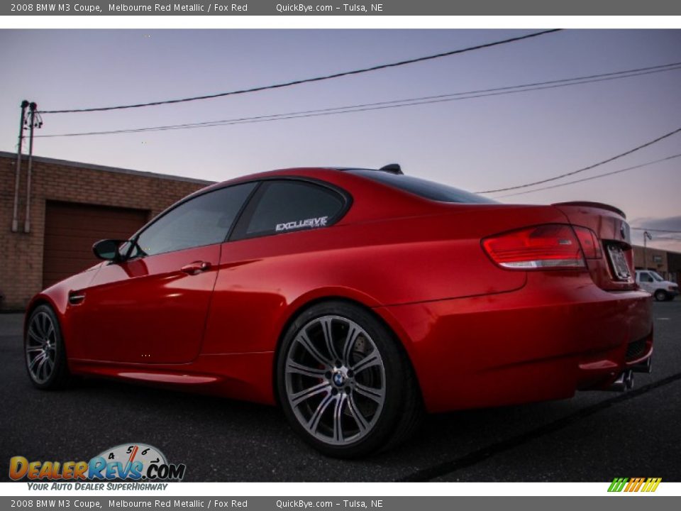 2008 BMW M3 Coupe Melbourne Red Metallic / Fox Red Photo #3