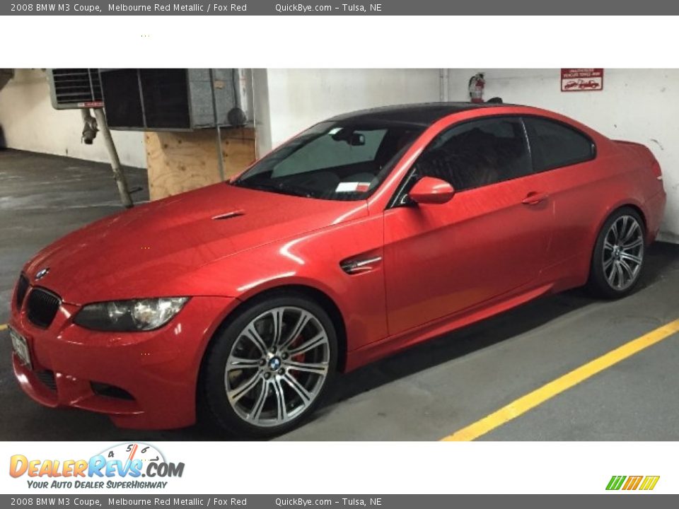 2008 BMW M3 Coupe Melbourne Red Metallic / Fox Red Photo #7