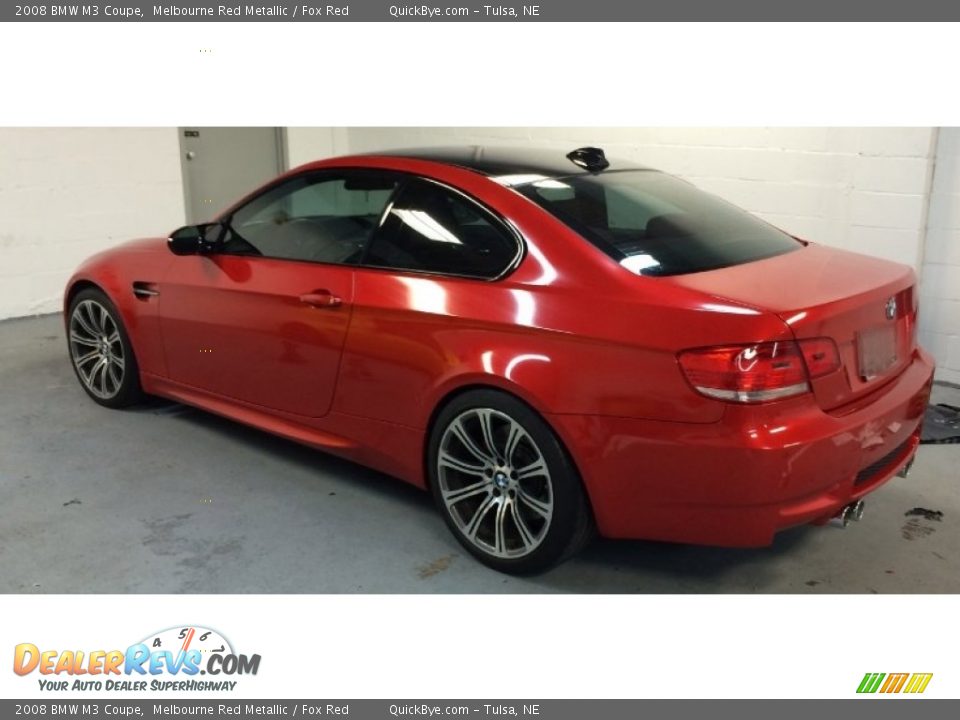 2008 BMW M3 Coupe Melbourne Red Metallic / Fox Red Photo #9