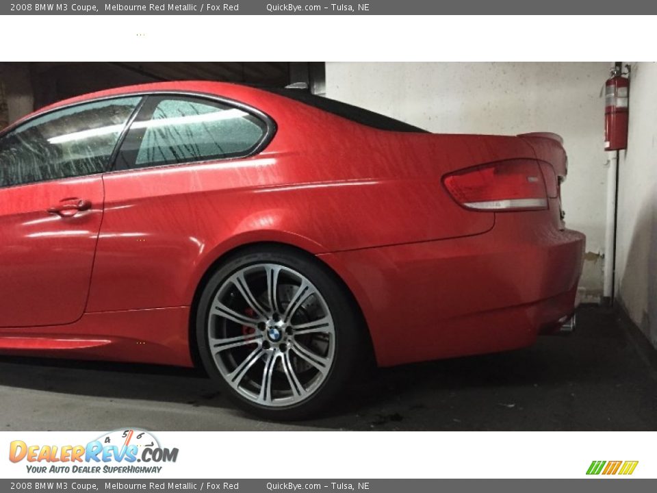 2008 BMW M3 Coupe Melbourne Red Metallic / Fox Red Photo #10