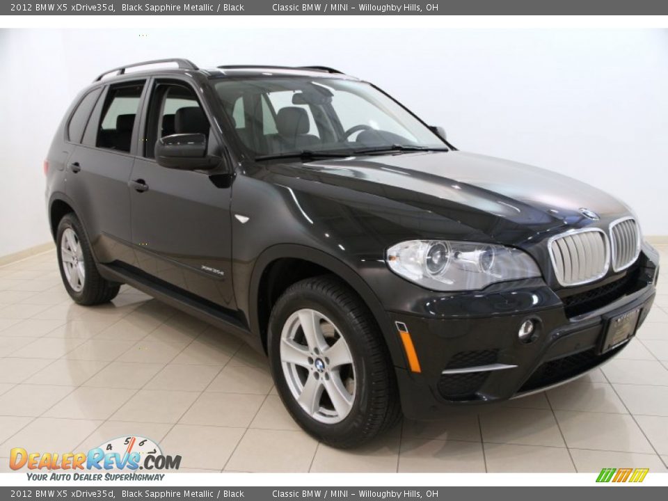 2012 BMW X5 xDrive35d Black Sapphire Metallic / Black Photo #1