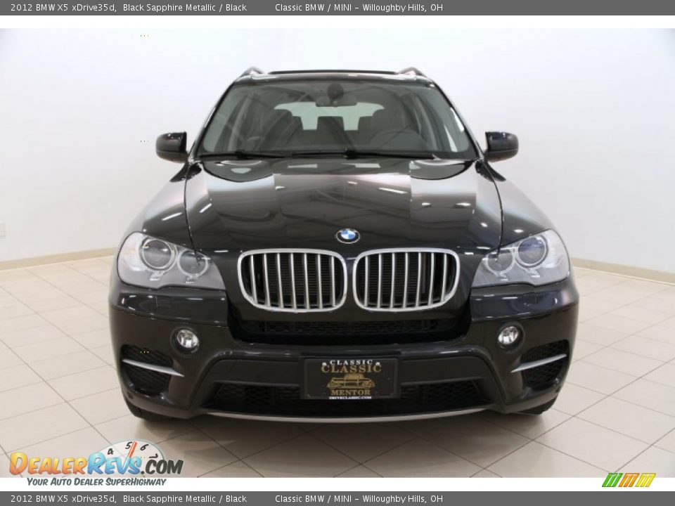 2012 BMW X5 xDrive35d Black Sapphire Metallic / Black Photo #2