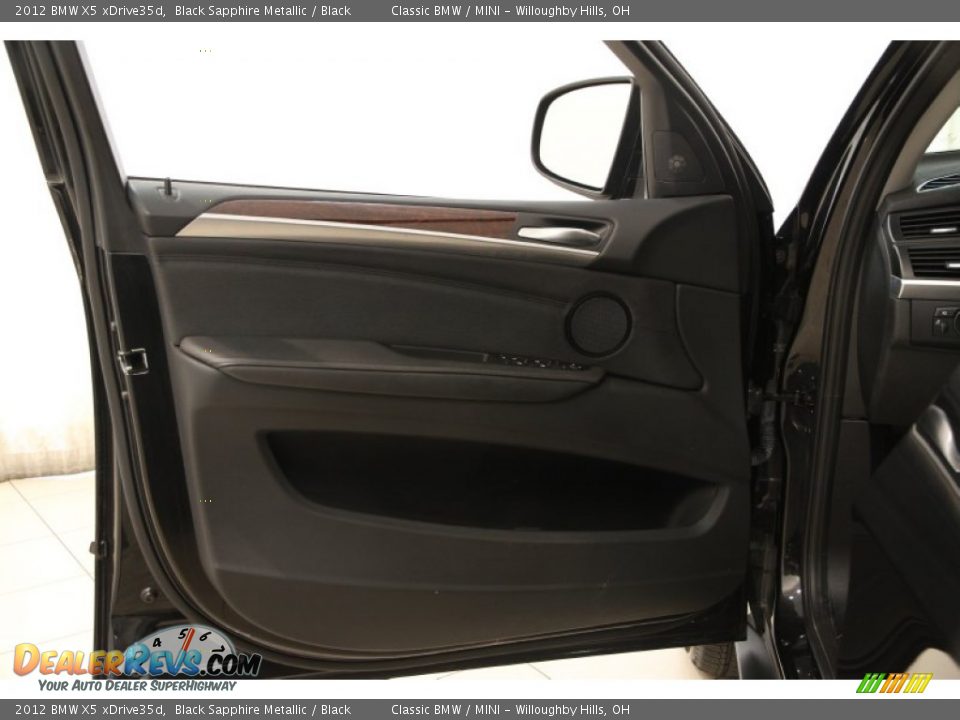 2012 BMW X5 xDrive35d Black Sapphire Metallic / Black Photo #4